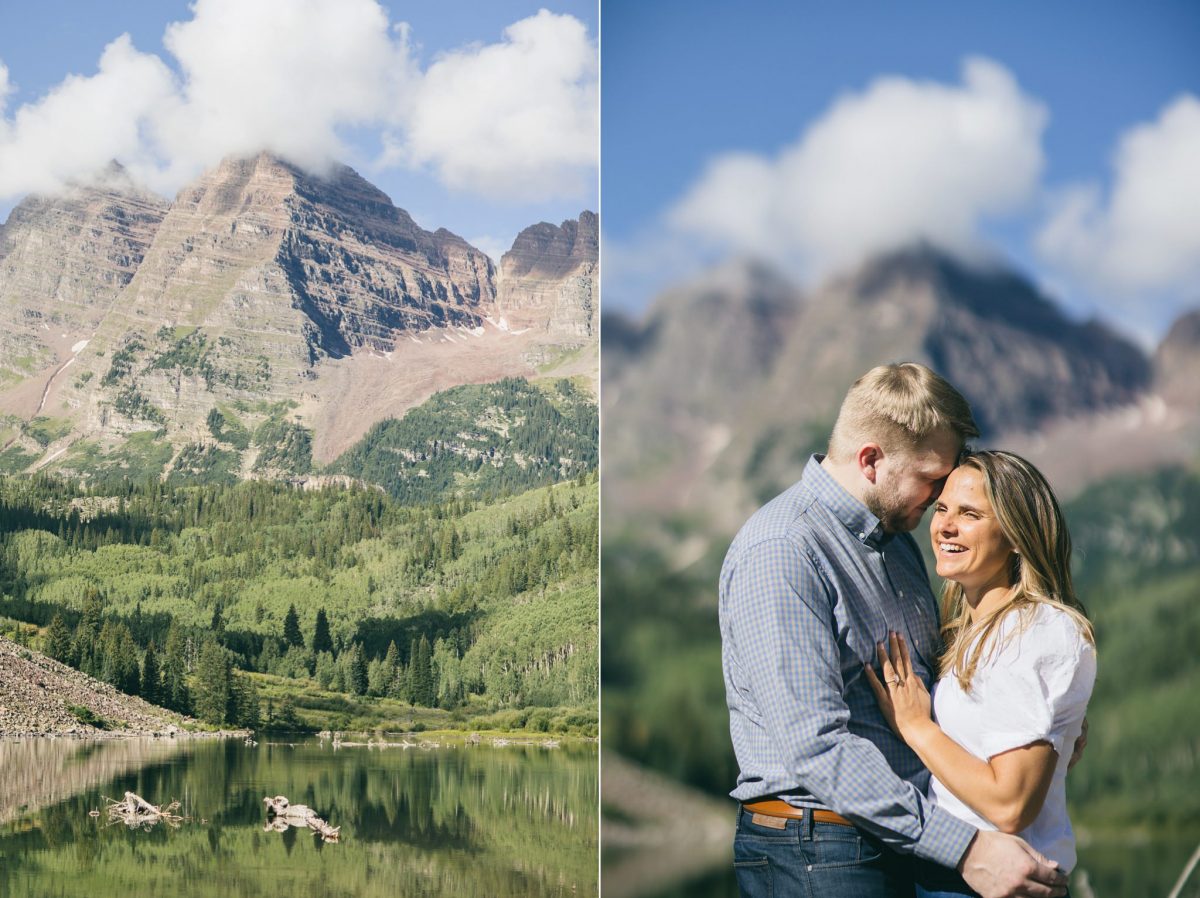 scenic engagement session in colorado